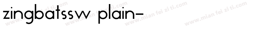 zingbatssw plain字体转换
